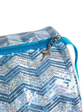 Load image into Gallery viewer, Capezio Light Blue Chevron Barrel Bag