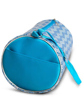 Load image into Gallery viewer, Capezio Light Blue Chevron Barrel Bag