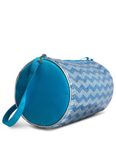 Load image into Gallery viewer, Capezio Light Blue Chevron Barrel Bag