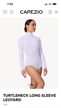 Load image into Gallery viewer, Senior Contemporary: Feathers - Capezio Turtleneck Long Sleeve Leotard