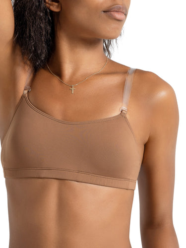 Capezio Shoulder & Back Straps - Clear & Fabric