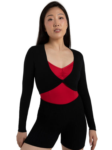 Capezio Harmonie Cropped Pinch Sweater