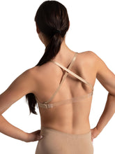 Load image into Gallery viewer, Capezio Seamless Clear Back Sweetheart Bandeau Bra