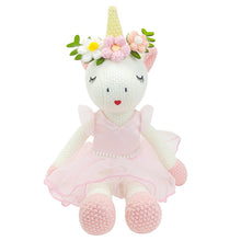 Load image into Gallery viewer, Mad Ally Knitted Plush Friends - Beatrice Bunny &amp; Eunice the Unicorn