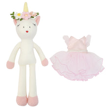 Load image into Gallery viewer, Mad Ally Knitted Plush Friends - Beatrice Bunny &amp; Eunice the Unicorn