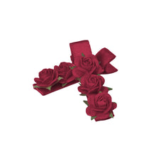 Load image into Gallery viewer, Mimy Satin Blossom Hair Clips 2pk