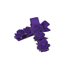 Load image into Gallery viewer, Mimy Satin Blossom Hair Clips 2pk