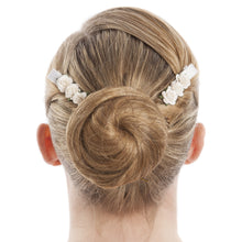 Load image into Gallery viewer, Mimy Satin Blossom Hair Clips 2pk