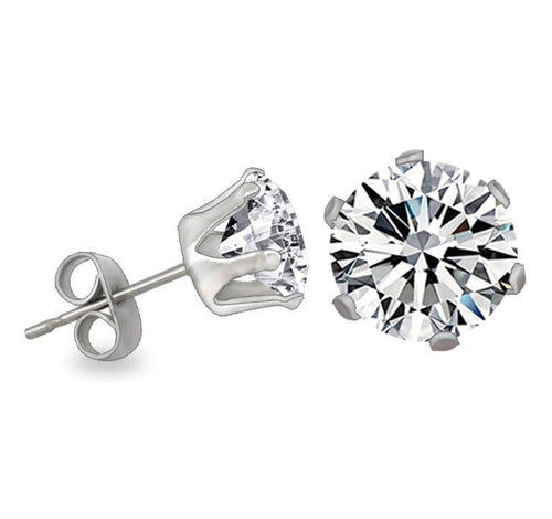 KySienn Diamante Earrings - 8mm round
