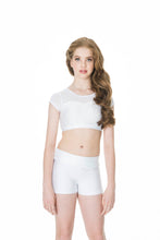 Load image into Gallery viewer, Studio 7 High Waisted Shorts (Nylon) White
