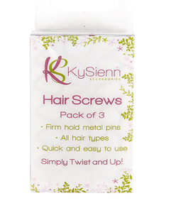 KySienn Hair Screws - Light Brown 3 pk