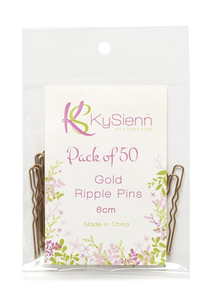 KySienn Ripple Hair Pins - 6cm 50pk